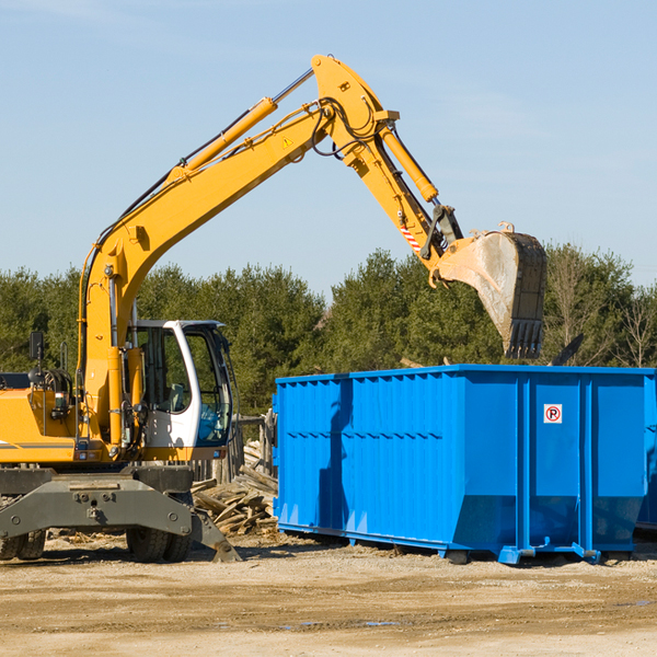 are there any restrictions on where a residential dumpster can be placed in Norton Center MA